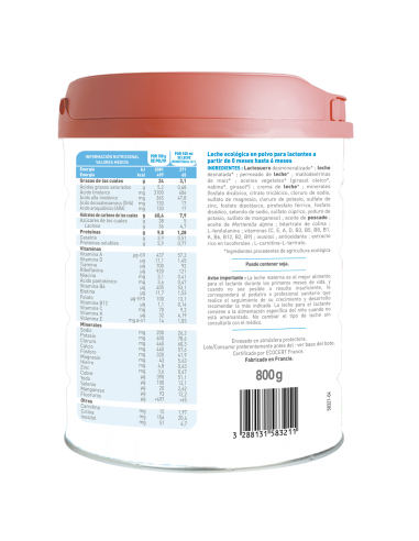 PRIMEA 1: Leite de vaca. Fórmula infantil