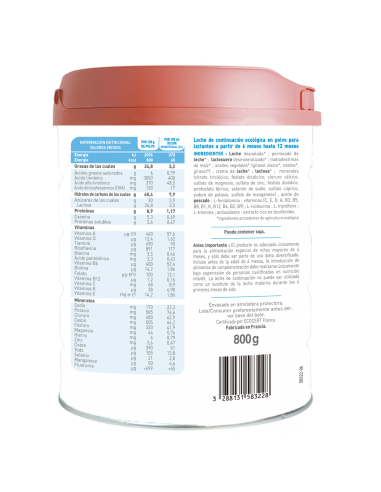 PRIMEA 2: Leite de vaca. Fórmula de continuação
