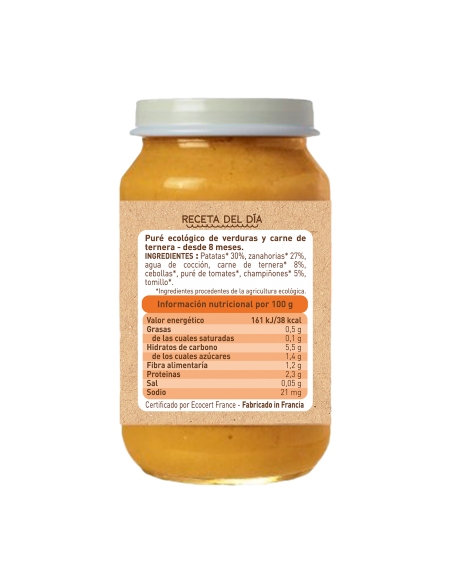 Pote de vegetais e carne