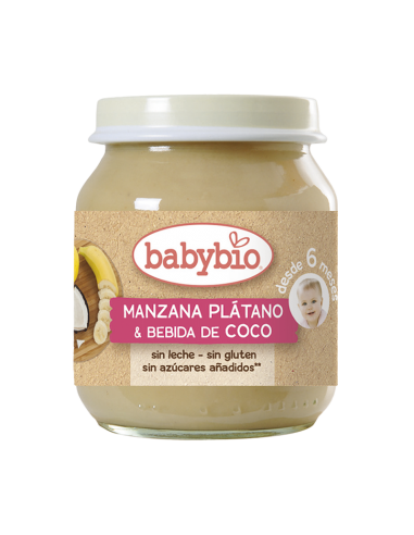 Potito Manzana Plátano y bebida de Coco