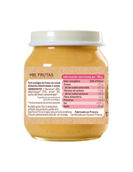 Tarrito Frutas con Cereal