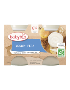 Yogur de pera con leche de vaca
