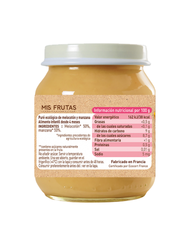 Pote de Pêssego e Maçã