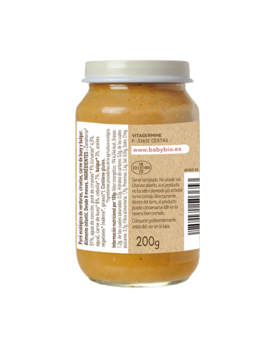 Tarrito de Guiso de Carne con Zanahoria y Ciruela INFO