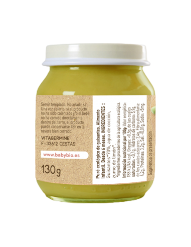 Tarrito de Guisantes INFO