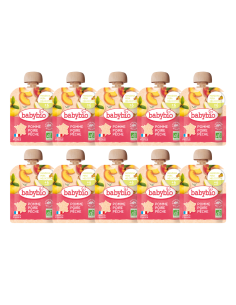 Pack 10x Pouch Manzana, Pera y Melocotón