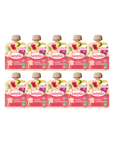 Pack 10x Pouch Frambuesa Manzana