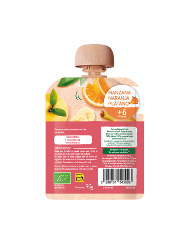 Pouch Manzana Naranja Plátano