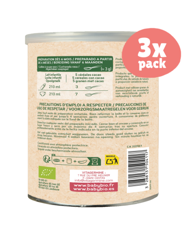 Pack 3x 5 Cereais com Cacau