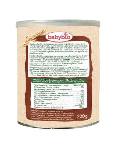 5 Cereales con Cacao Trasera 2