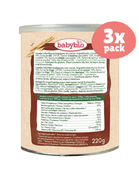 Pack 3x 5 Cereais com Cacau