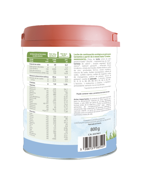 CAPREA 2 (400g): Leche de cabra. Fórmula de continuación