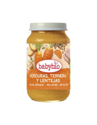 Potito de Verduras, Ternera y Lentejas