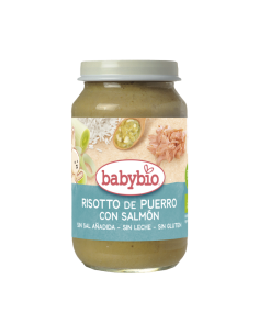 Trocitos Risotto con Puerro y Salmón