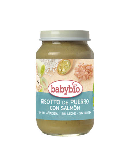 Trocitos Risotto con Puerro y Salmón